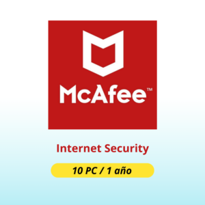 Mcafee Internet Security 10PC x 1 año