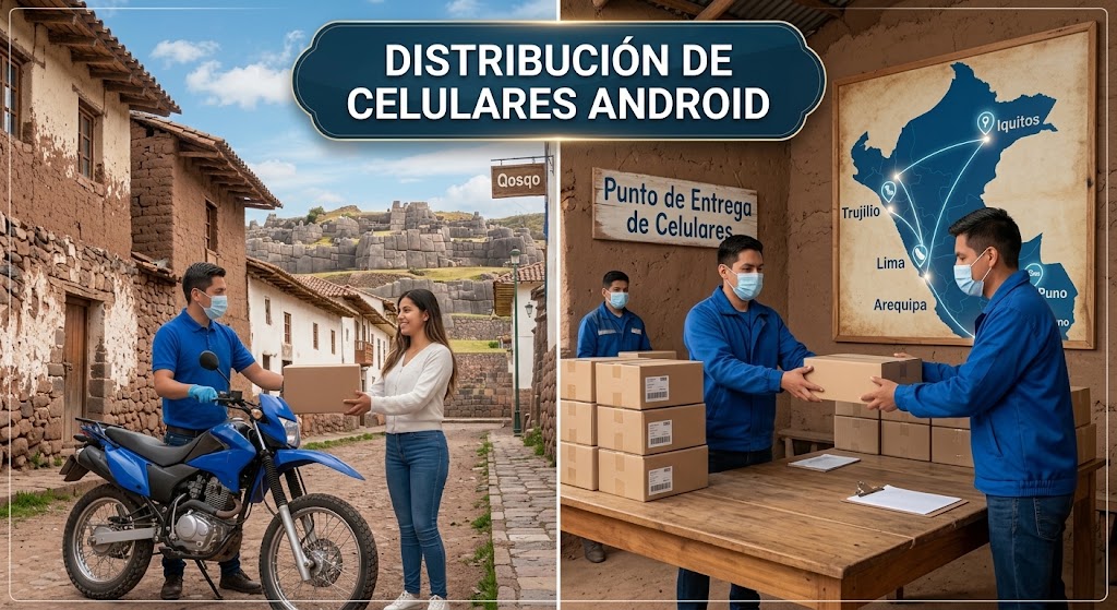 Venta y distribución de celulares Android en Cusco y envíos a todo el Perú.
